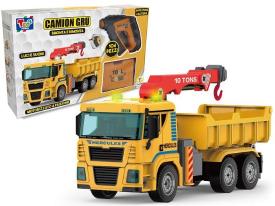 Picture of GIOCHI TEO'S - CAMION GRU SMONTA E RIMONTA CON TRAPANO
"