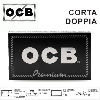 Immagine di CARTINE OCB CORTA PREMIUM 25pz DOPPIA NERA (Acc. 9)-PROV-A00076005