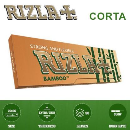 Immagine di CARTINE RIZLA CORTA BAMBOO 50pz (Acc. 9)-A00001002