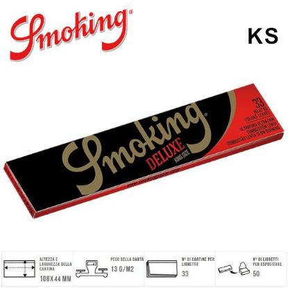 Immagine di CARTINE SMOKING KS SLIM 50pz DELUXE NERE (Acc. 5,94)-A00023010