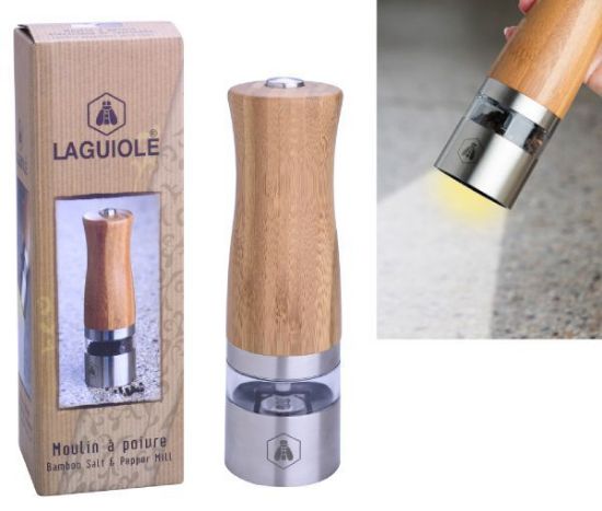 Immagine di LAGUIOLE BAMBOO SALT & PEPPER ELECTRICAL MILL 1pz