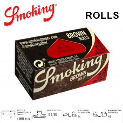 Immagine di CARTINE SMOKING ROLLS BROWN 24pz (Acc. 0,0864)-PROV-A05848022