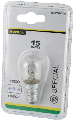 Immagine di LAMPADINE FRIGO INC.15W TUBOLARE CHIARA E14 1pz - NEOS NOVALINE