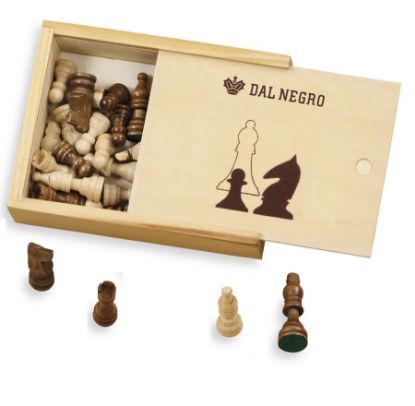 Immagine di GIOCHI SET PEDINE SCACCHI 65mm IN LEGNO