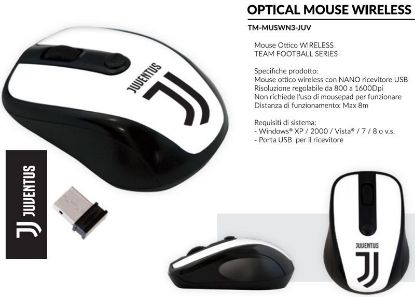 Immagine di MOUSE WIRELESS 1pz JUVENTUS - TECHMADE