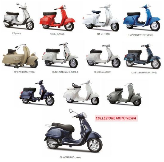 Immagine di GIOCHI MOTO 1:18 VESPA 1pz MODELLI ASSORTITI