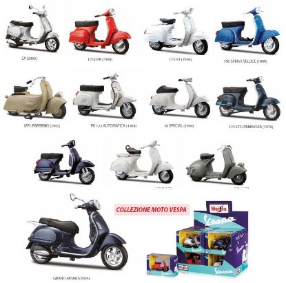 Immagine di GIOCHI MOTO 1:18 VESPA 1pz MODELLI ASSORTITI