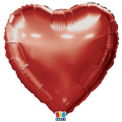 Immagine di PALLONCINI MYLAR 1pz 92cm CUORE ROSSO