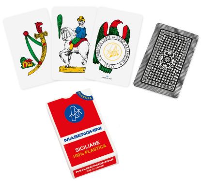 Immagine di CARTE DA GIOCO SICILIANE 15 MASENGHINI 1pz - PLASTICA