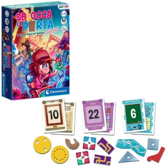 Immagine di GIOCHI SBLOCCA LA PORTA POCKET 1pz CLEMENTONI