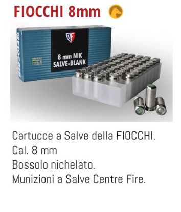 Immagine di CARTUCCE CALIBRO 8mm per PISTOLA A SALVE 1x50pz DEFENCE SYSTEM