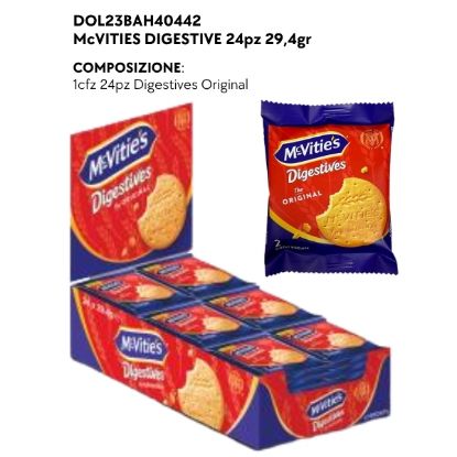 Immagine di McVITIES DIGESTIVE 24pz 29,4gr