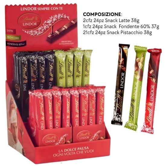 Picture of LINDT EXPO LINDOR SNACK 96pz - EXPO DA BANCO - PR2026