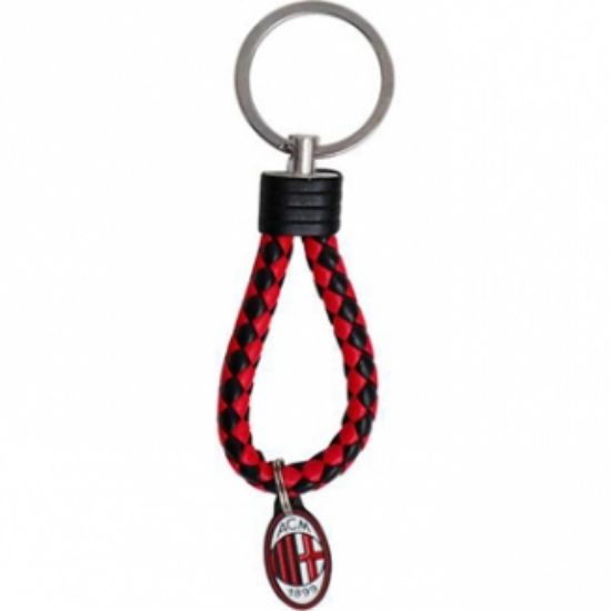 Immagine di PORTACHIAVI SINGOLO CON CIONDOLO MILAN 1pz