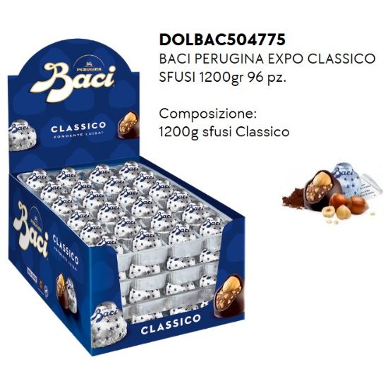 Immagine di BACI PERUGINA CLASSIC SFUSI EXPO 1200gr 96pz - PR2025