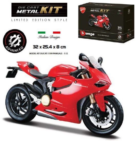 Picture of GIOCHI MOTO 1:12 DUCATI PANIGALE 1199 MODEL KIT 1pz BBURAGO