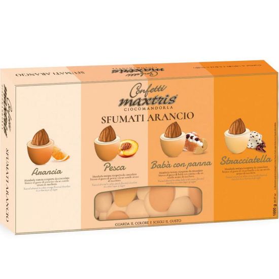 Picture of Z CONFETTI MAXTRIS 1kg CIOCCOL.SFUMATI ARANCIONE