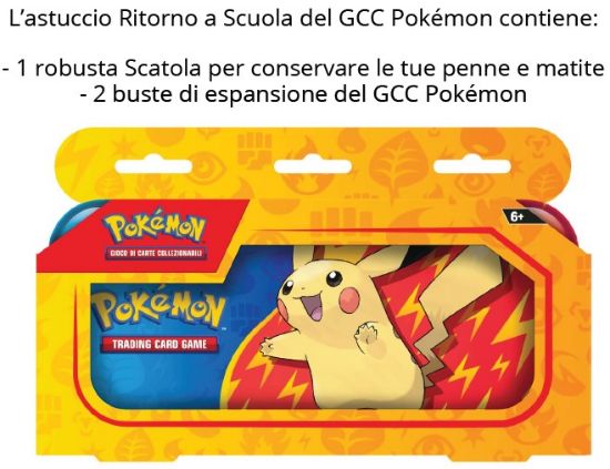 Immagine di CARTE DA GIOCO POKEMON ASTUCCIO RITORNO A SCUOLA (V.12,90)