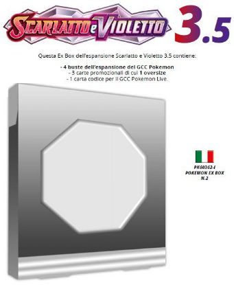 Immagine di CARTE DA GIOCO POKEMON EX BOX N.2 SCARLATTO E VIOLETTO 151 (V.24,90)