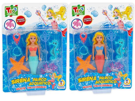 Immagine di GIOCHI BAMBOLA SIRENA ACQUATICA A CARICA CON ACCESSORI