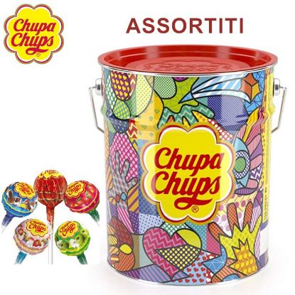 Immagine di CHUPA CHUPS LATTA THE BEST ASSORTITI 150pz