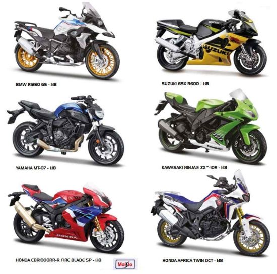 Immagine di GIOCHI MOTO 1:18 STRADA ASSORTITI 1pz MAISTO
