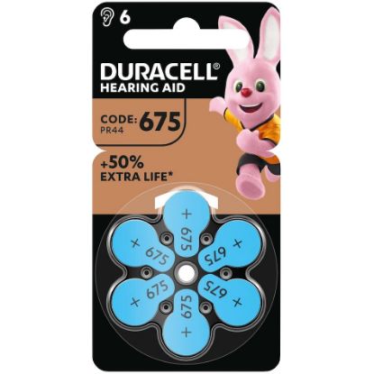 Immagine di PASTIGLIE ACUSTICHE DURACELL 675 1.4v 6x 1pz