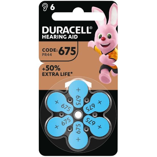Immagine di PASTIGLIE ACUSTICHE DURACELL 675 1.4v 6x 1pz