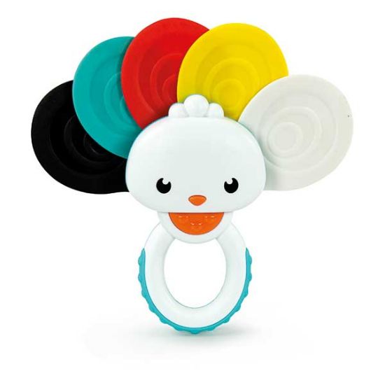 Picture of GIOCHI RAINBOW PEACOCK RATTLE 1pz CLEMENTONI