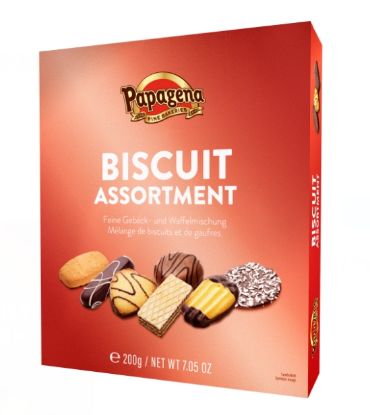 Immagine di BISCOTTI SCATOLA 200gr 1pz ASSORTITI CON CIOCCOLATO - GUNZ