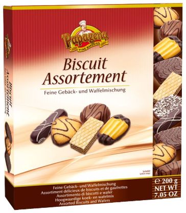 Picture of BISCOTTI SCATOLA 200gr 1pz ASSORTITI CON CIOCCOLATO - GUNZ