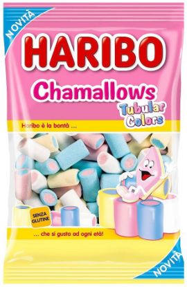 Immagine di HARIBO BUSTA CHAMALLOWS 90g 10pz TUBULAR COLORS