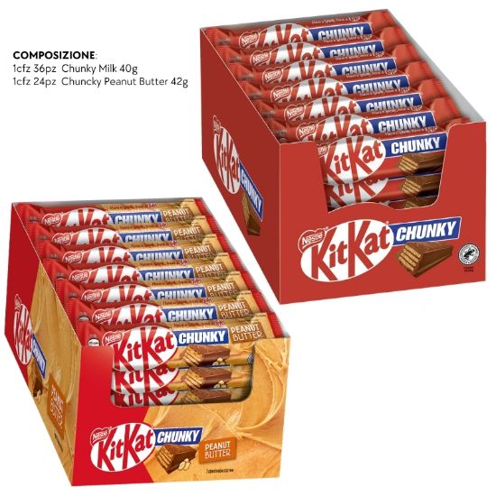 Picture of NESTLE KIT KAT CHUNKY 60pz PEANUT BUTTER + MILK