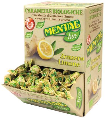 Immagine di MENTAL CARAMELLE BIO ZENZERO E LIMONE 750gr BOCCA DI LUPO