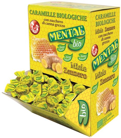 Immagine di MENTAL CARAMELLE BIO ZENZERO E MIELE 750gr BOCCA DI LUPO