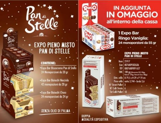 Immagine di BISCOTTI RINGO PAVESI PANDISTELLE EXPO 90pz + 24pz OMAGGIO