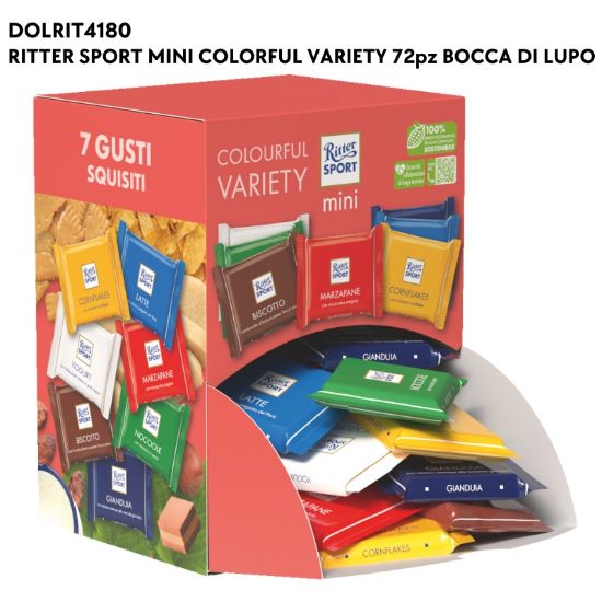 Immagine di RITTER SPORT MINI 72pz - BOCCA DI LUPO - PR2025