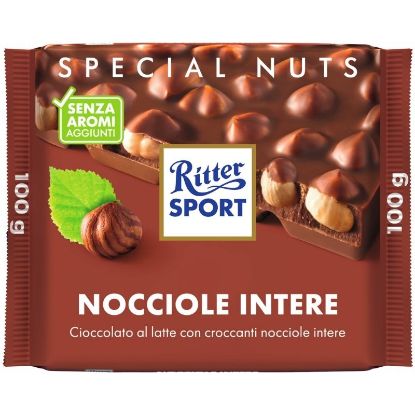 Picture of RITTER TAVOLETTE 20pz 100gr NOCCIOLE INTERE LATTE