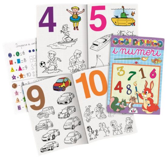 Immagine di ALBUM LIBRI DA COLORARE NUMERI 1pz
