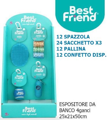 Immagine di PET EXPO ANIMALI ACCESSORI IGIENE E GIOCHI 60pz - ESPOSITORE DA BANCO BEST FRIEND