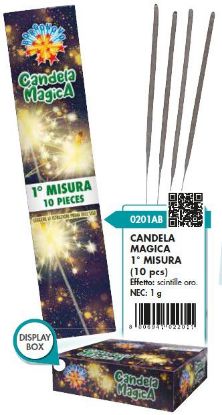 Picture of CANDELINE MAGICHE 18cm 10pcs x100pz BORGONOVO