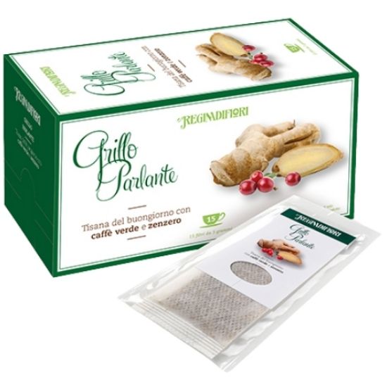 Immagine di REGINADIFIORI TISANE SCATOLA 15pz 3gr. GRILLO PARLANTE