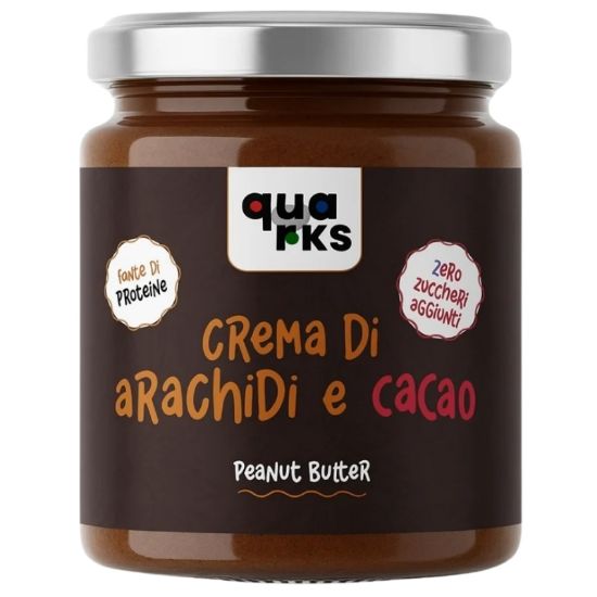 Picture of BURRO DI ARACHIDI QUARKS 6pz 300gr ARACHIDI E CACAO