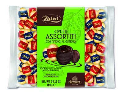 Immagine di ZAINI BUSTA CIOCCOLATINI OVETTO 400gr LATTE/FONDENTI ASSORTITI