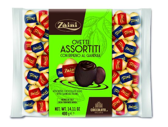 Immagine di ZAINI BUSTA CIOCCOLATINI OVETTO 400gr LATTE/FONDENTI ASSORTITI