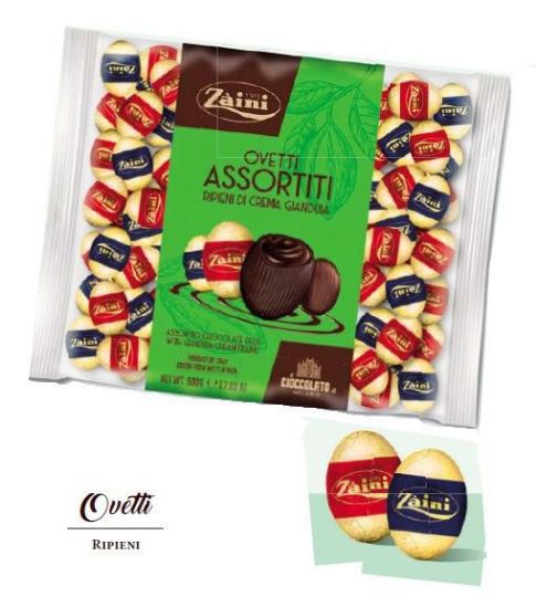 Picture of ZAINI BUSTA CIOCCOLATINI OVETTO 500gr LATTE/FONDENTI ASSORTITI