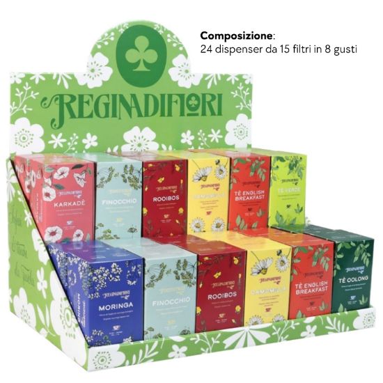 Picture of REGINADIFIORI INFUSI BIO 360pz ASSORTITI + EXPO DA BANCO - PR2025