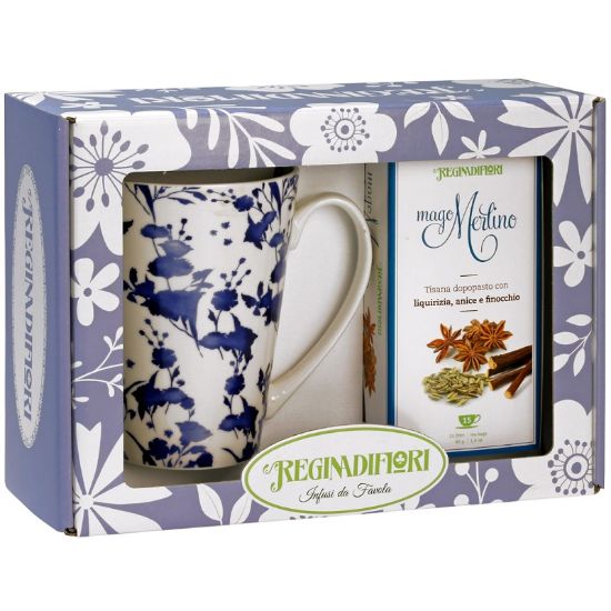 Picture of REGINADIFIORI SCATOLA REGALO MUG + TISANA MAGO MERLINO