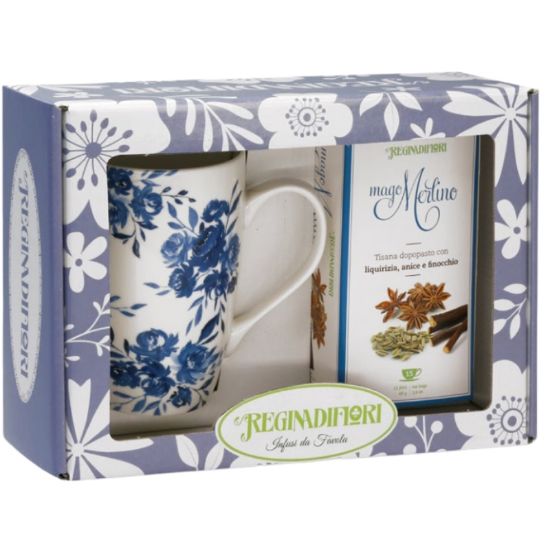 Picture of REGINADIFIORI SCATOLA REGALO MUG + TISANA MAGO MERLINO