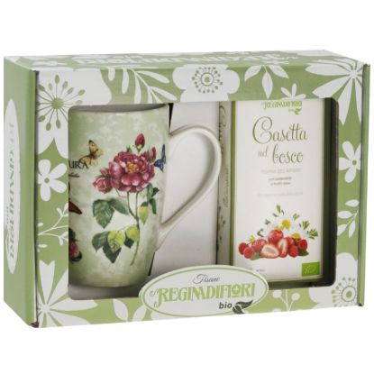 Picture of REGINADIFIORI SCATOLA REGALO MUG + TISANA BIO CASETTA NEL BOSCO